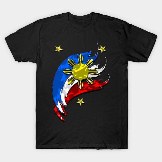 Philippine Flag T-Shirt by Nostalgink